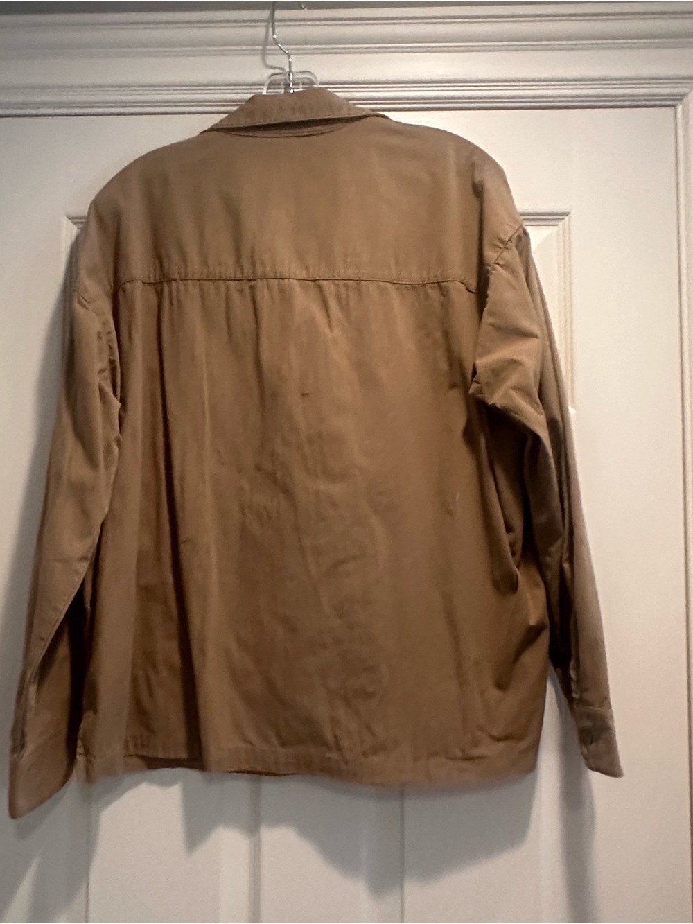 Adanola Oversized Cotton Shirt Green Utility Button Front Long Sleeve Casual MED - Picture 15 of 15